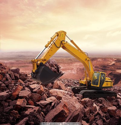 4K高清挖掘机特写，彰显机械与技术的精湛工艺